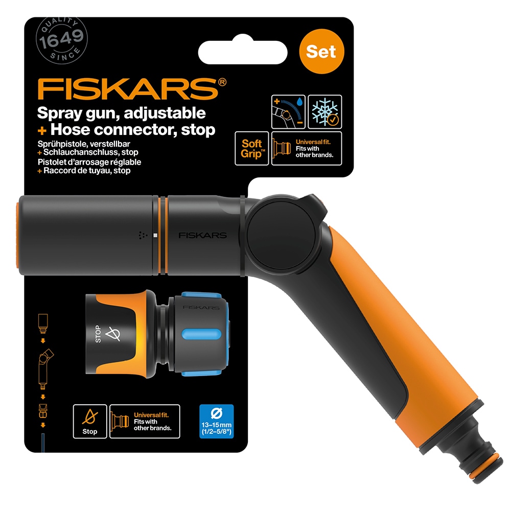 Pistol pentru stropit FISKARS 1065493, 2 jeturi, negru