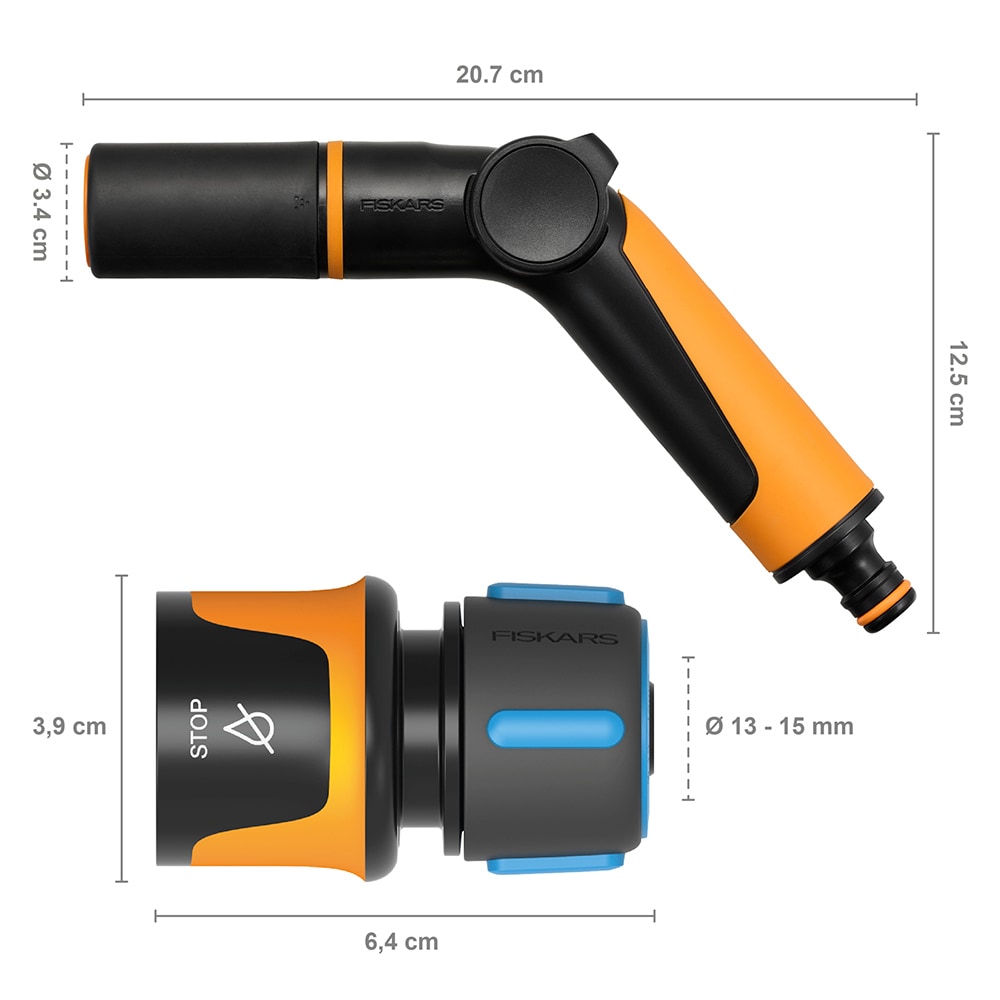 Pistol pentru stropit FISKARS 1065493, 2 jeturi, negru