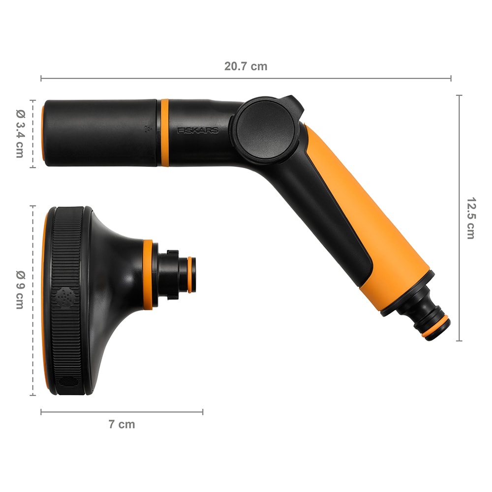 Pistol pentru stropit FISKARS 1065494, 5 jeturi, negru