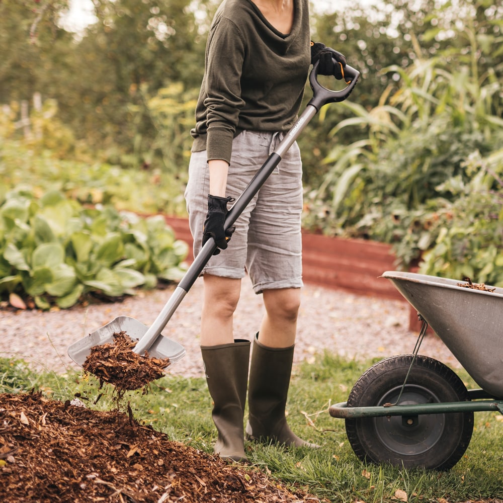 Lopata FISKARS Ergonomic, otel, argintiu