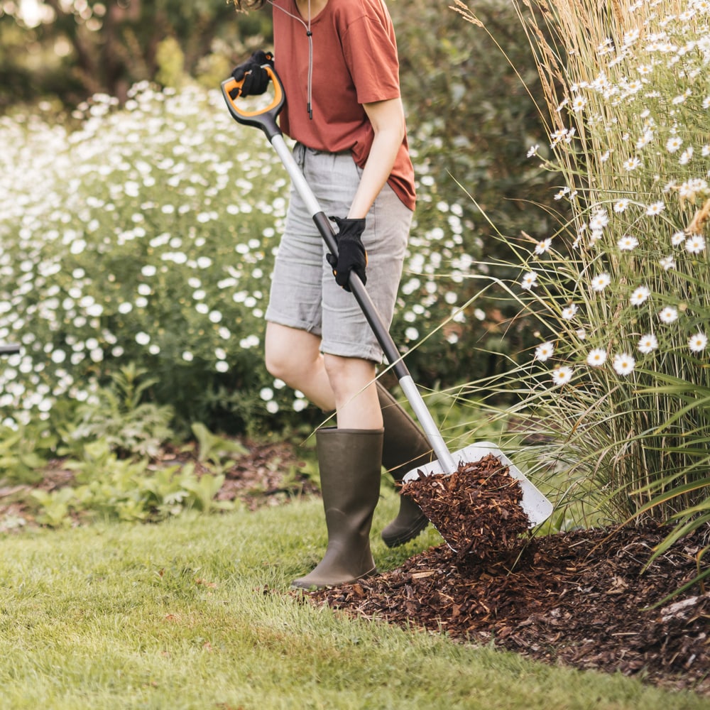 Lopata FISKARS Xact, otel, argintiu