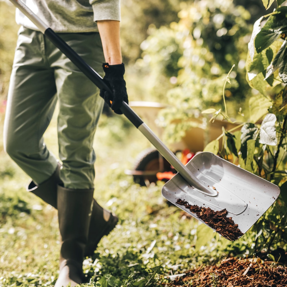 Lopata FISKARS Xact, otel, argintiu