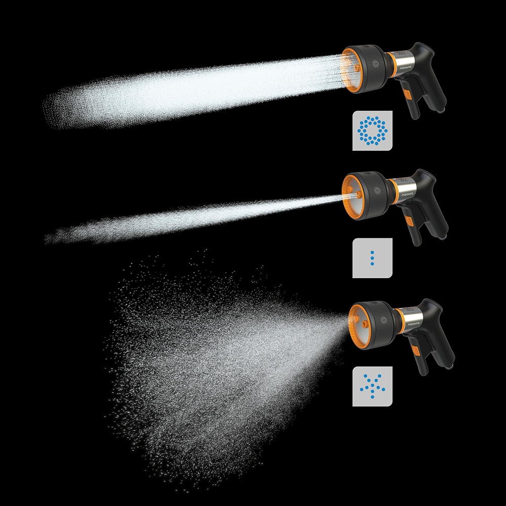 Pistol pentru stropit FISKARS 1067194, 3 jeturi, negru