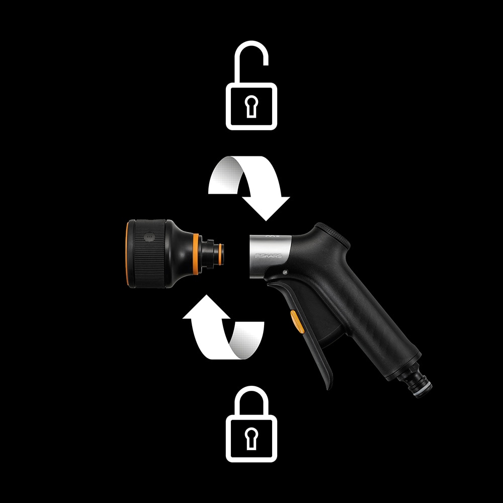 Pistol pentru stropit FISKARS 1067194, 3 jeturi, negru