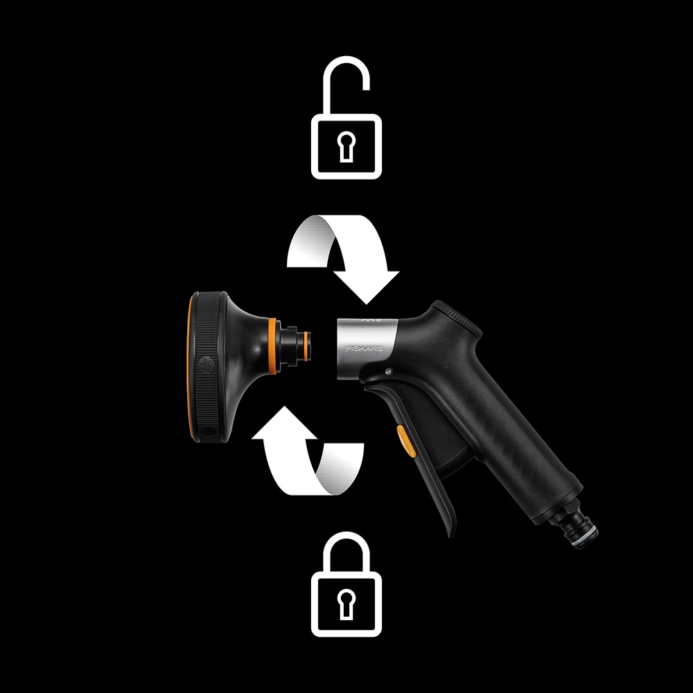 Pistol pentru stropit FISKARS 1067195, 5 jeturi, negru