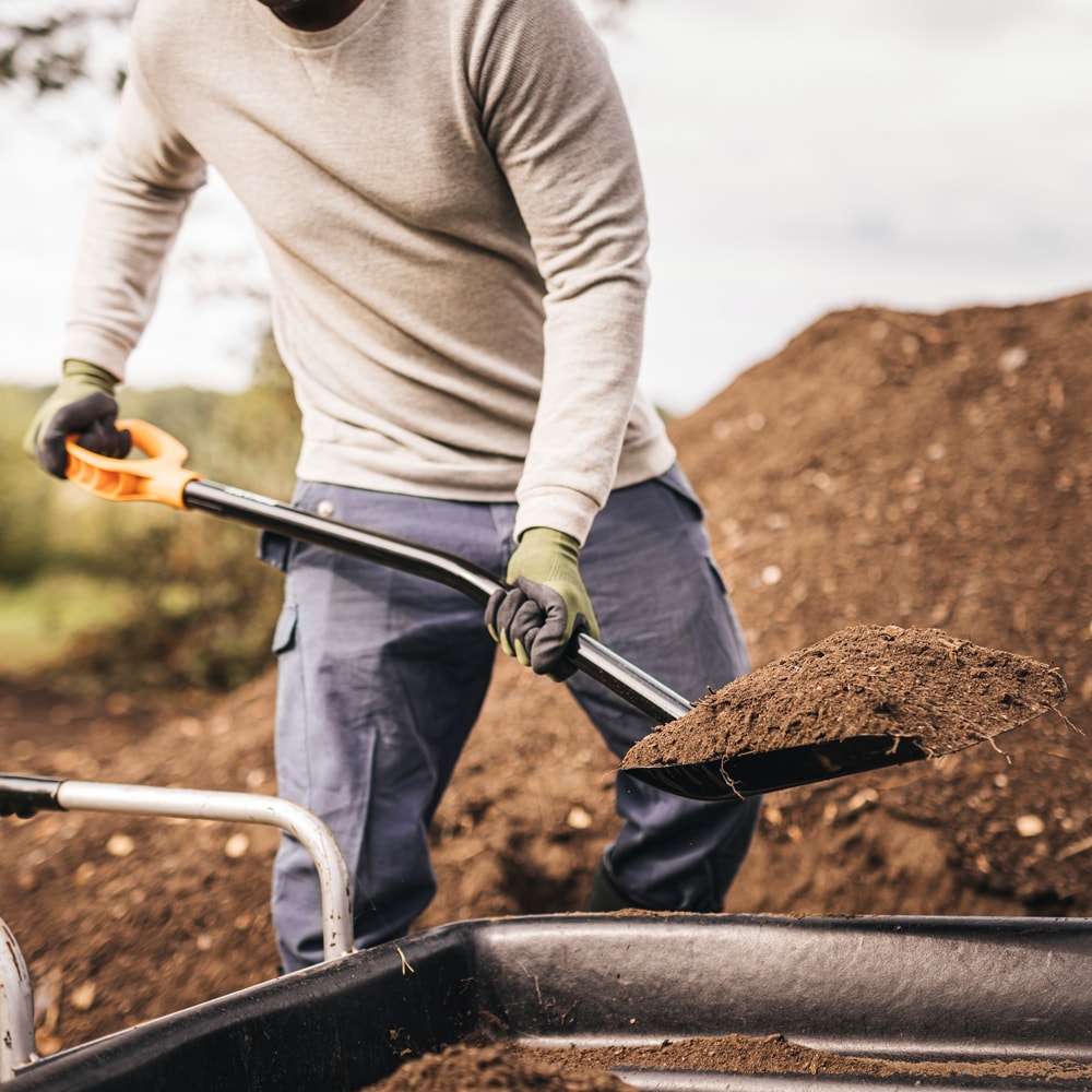 Lopata beton FISKARS Solid+ , metal, negru