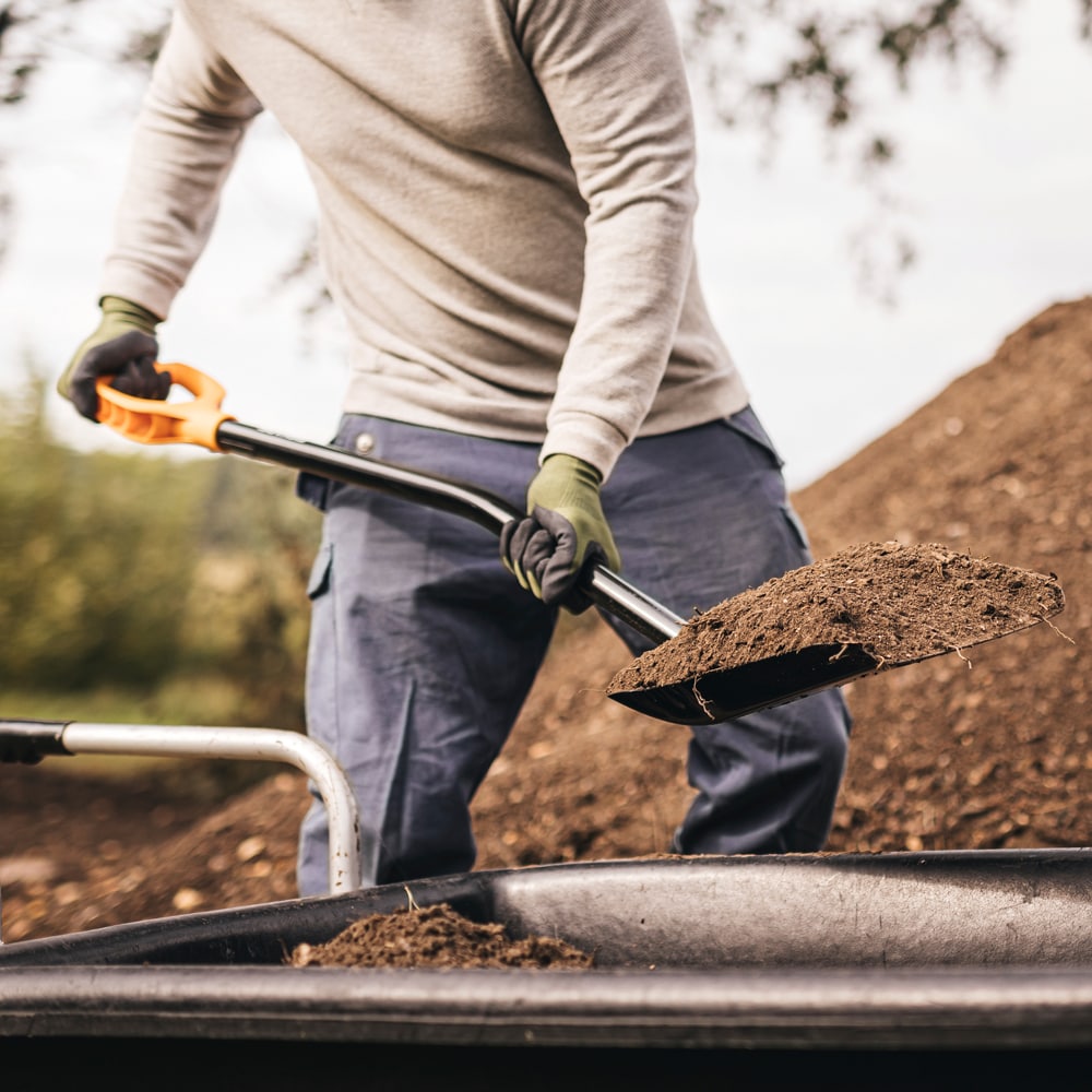 Lopata beton FISKARS Solid+ , metal, negru