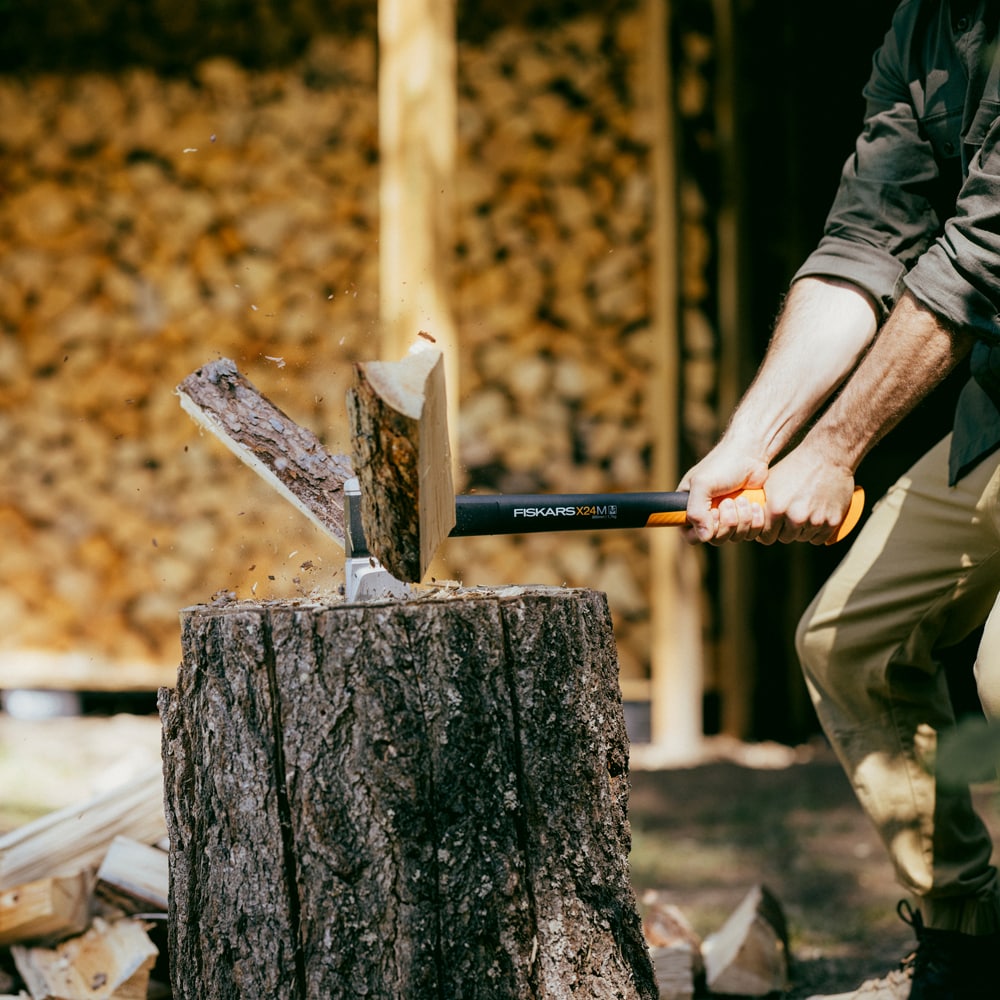 Topor despicat FISKARS X24, lama M, 60cm, 1.7kg