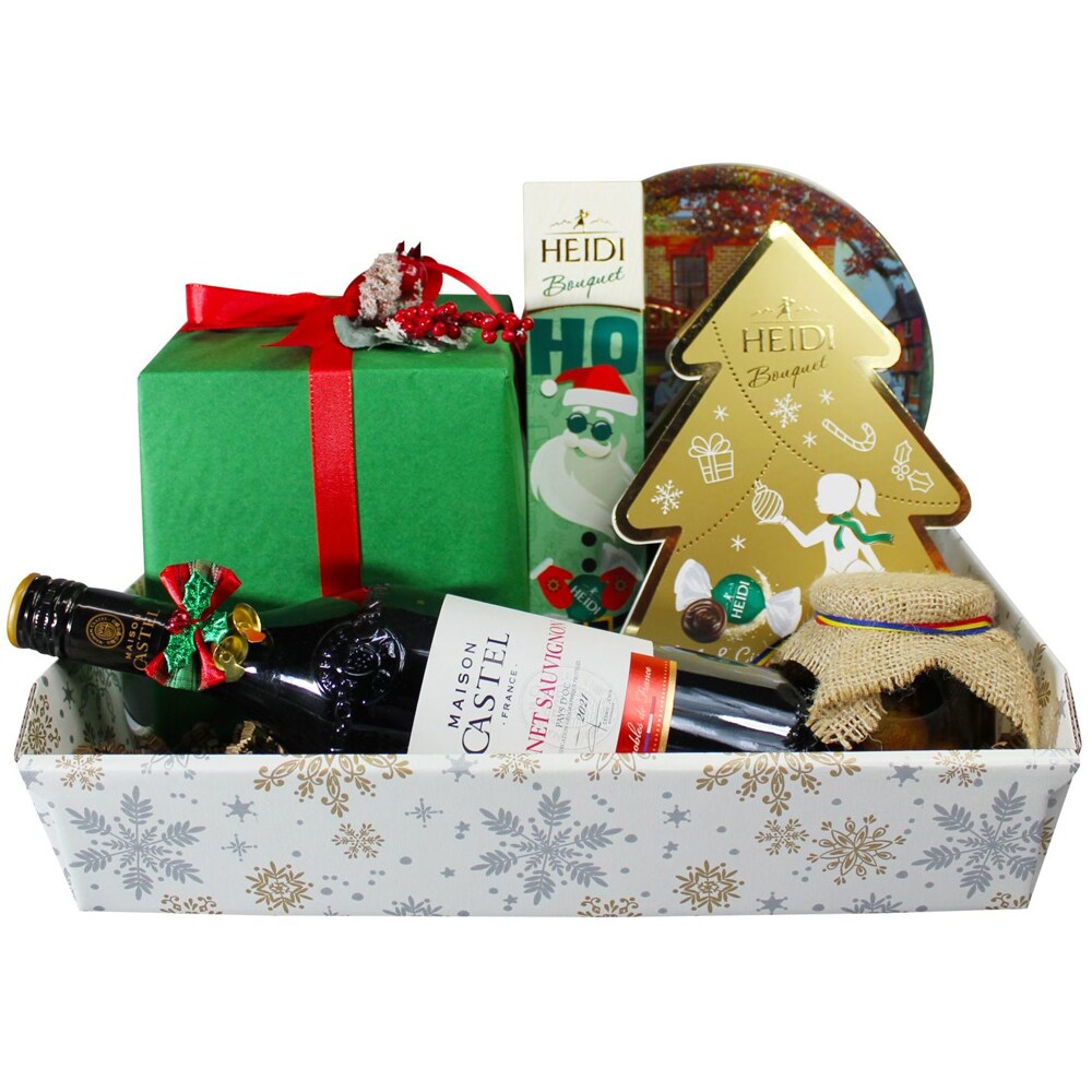 Cos cadou LUXURY BASKETS Red&Green Christmas 7RGC