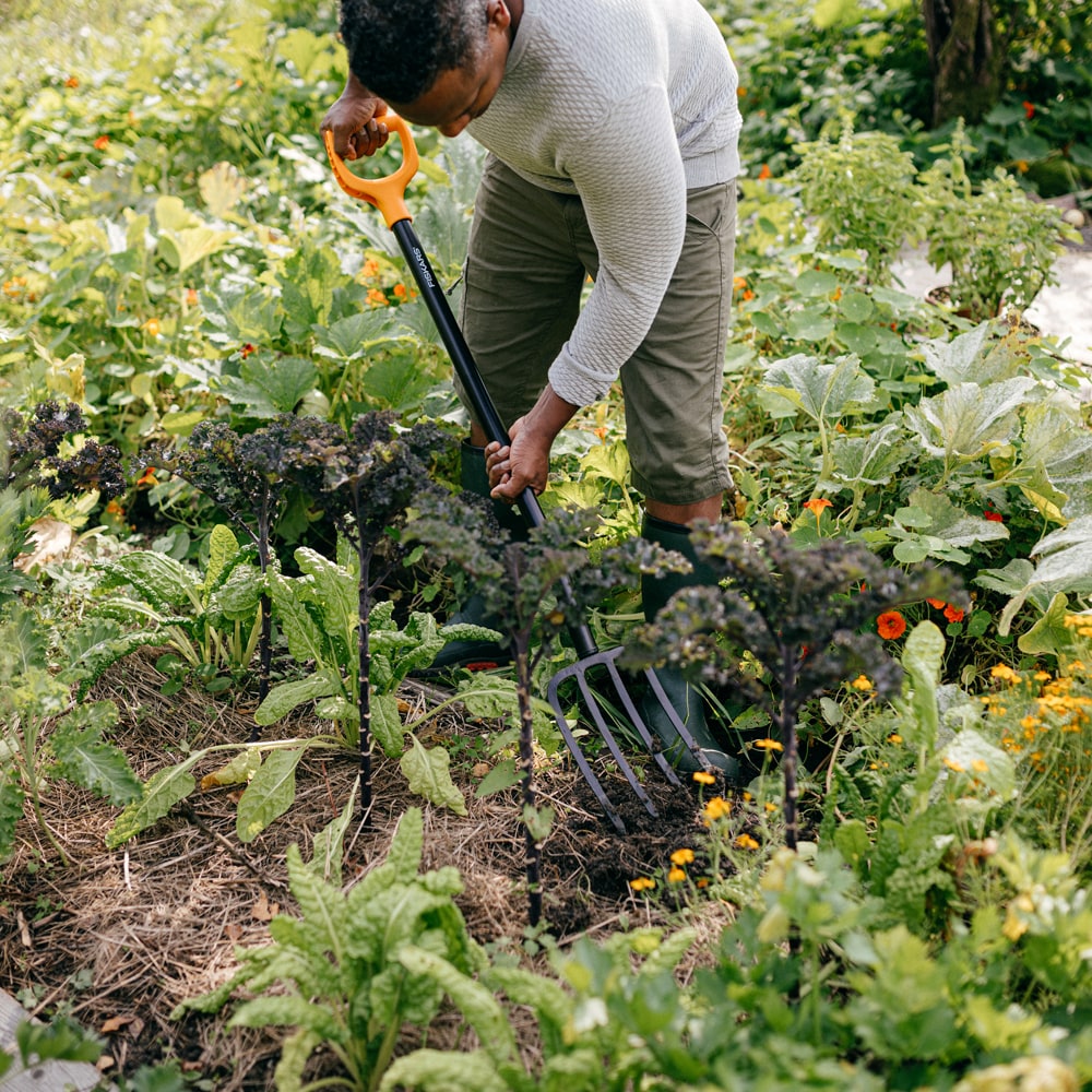 Furca FISKARS Solid, metal, negru