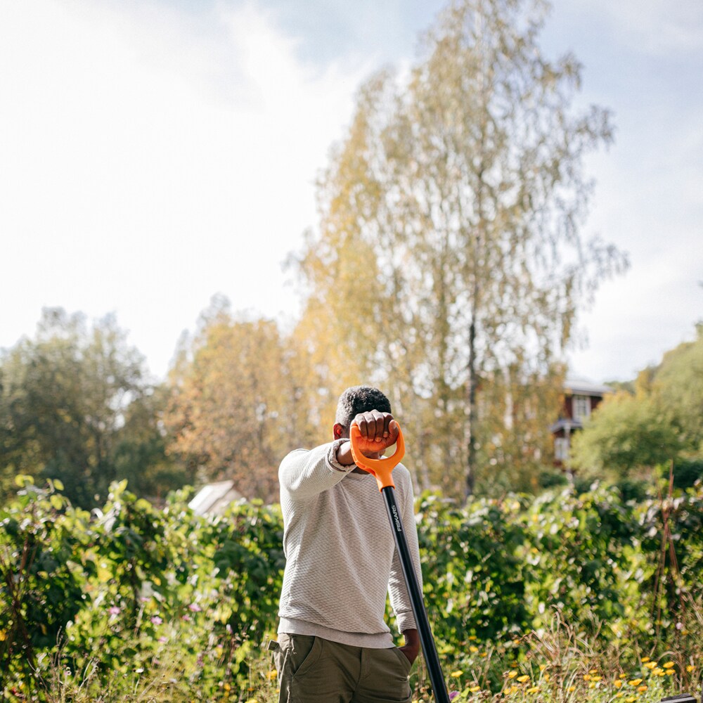 Furca FISKARS Solid , metal, negru