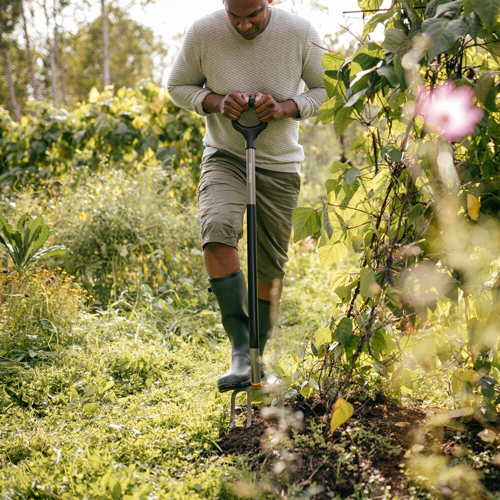 Furca FISKARS Ergonomic, otel, argintiu