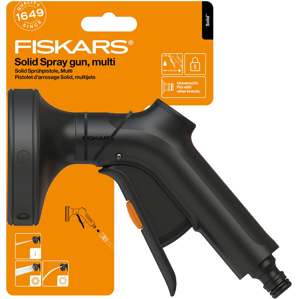 Pistol pentru stropit FISKARS Jet Multi, control frontal