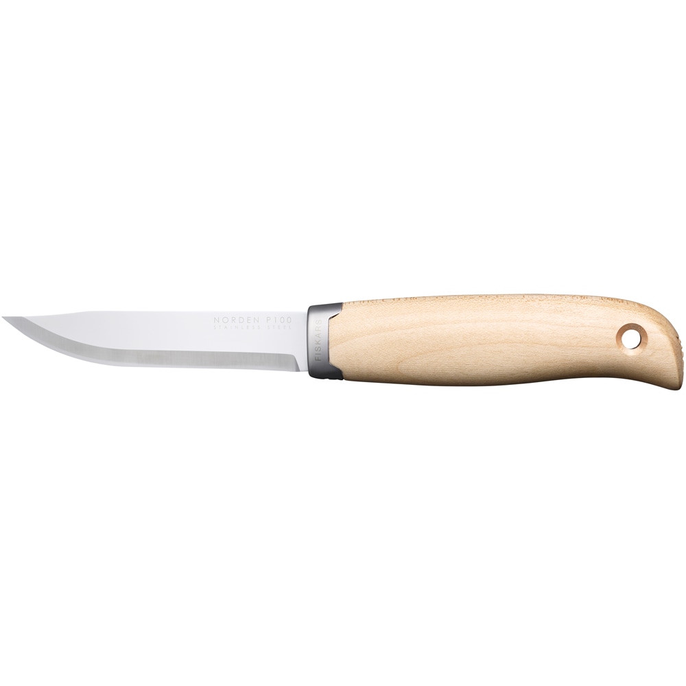 Cutit outdoor FISKARS Norden, otel inoxidabil, argintiu , maro