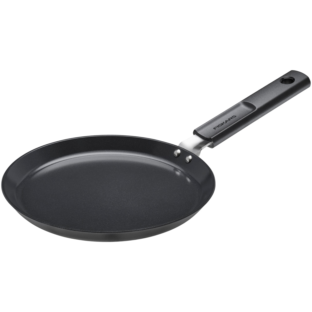 Tigaie omleta FISKARS Hard Face 1075522, 22cm, aluminiu, invelis antiaderent, negru