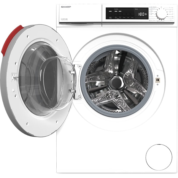 Masina de spalat rufe frontala cu uscator SHARP ES-NDB7144WD-EE, 7/5 kg, 1400rpm, Clasa D/E, alb