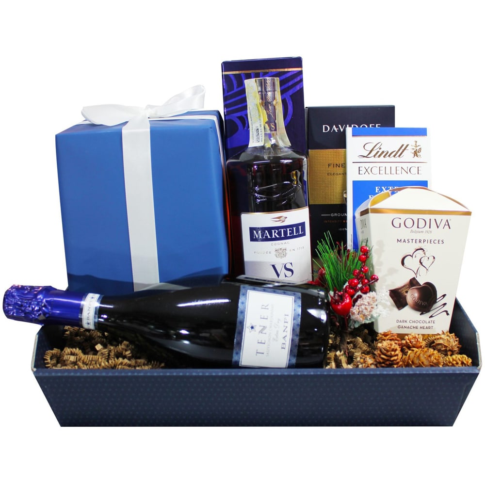 Cos cadou LUXURY BASKETS Special Blue Gourmet 7SBG