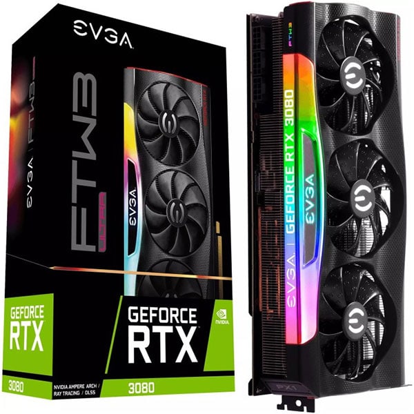 Placa video EVGA GeForce RTX 3080 FTW3 Ultra Gaming, 10GB GDDR6X, 320bit, 10G-P5-3897-KR