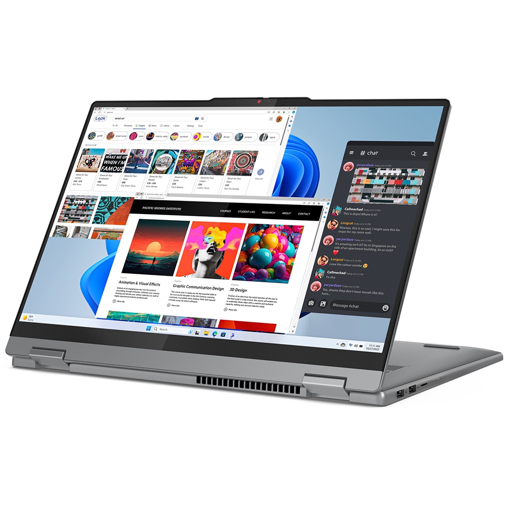 Laptop 2 in 1 LENOVO IdeaPad 5 16AHP9, AMD Ryzen 7 8845HS pana la 5.1GHz, 16" WUXGA, 16GB, 1TB, AMD Radeon Graphics, Windows 11 Home, Luna Grey