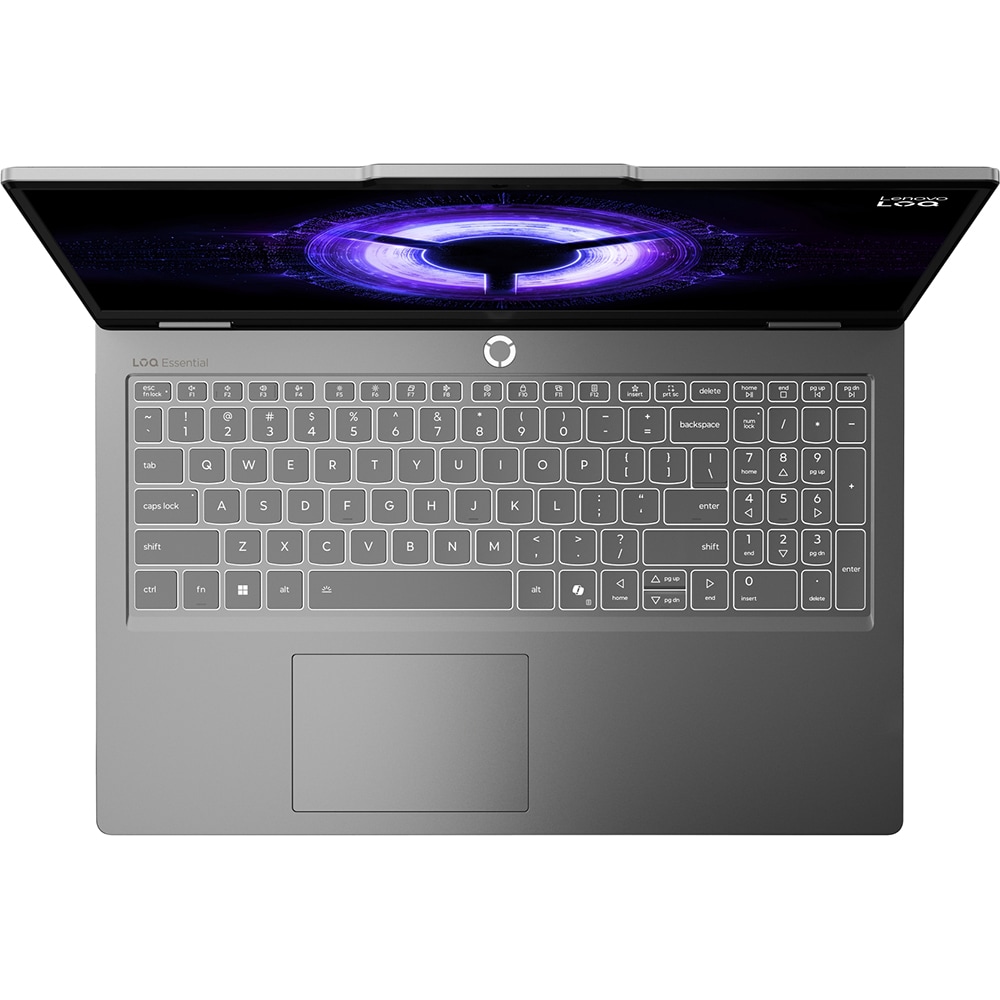 Laptop gaming LENOVO LOQ Essential 15IRX11, Intel Core i7-13650HX pana la 4.9Ghz, 15.6" Full HD, 16GB, SSD 1TB, NVIDIA GeForce RTX 5050 8GB, Free DOS, Luna Grey