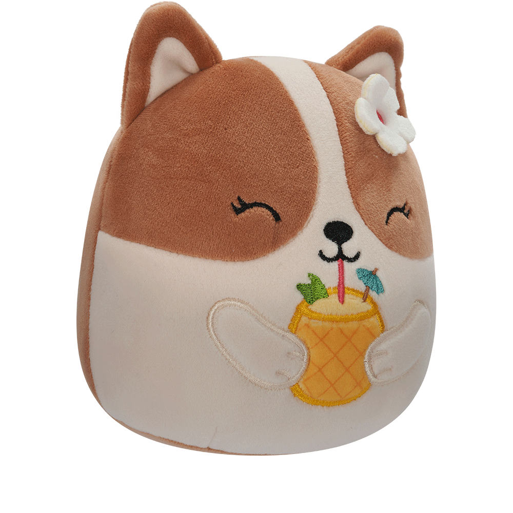 Jucarie de plus SQUISHMALLOWS Squad 19 - Regina 1100027023, 3 ani+, alb-maro