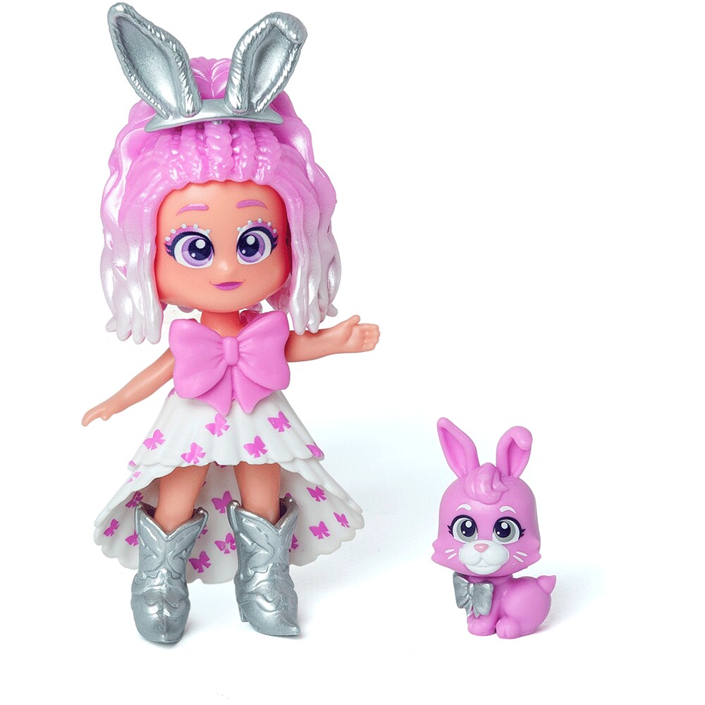 Papusa KOOKYLOOS Pets party - Alice 1100029664, 3 ani+, mov-argintiu