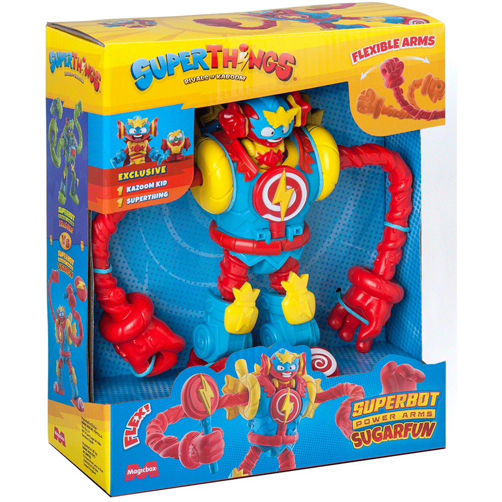 Figurina robot SUPERTHINGS Sugarfun 1100031139, 3 ani+, multicolor