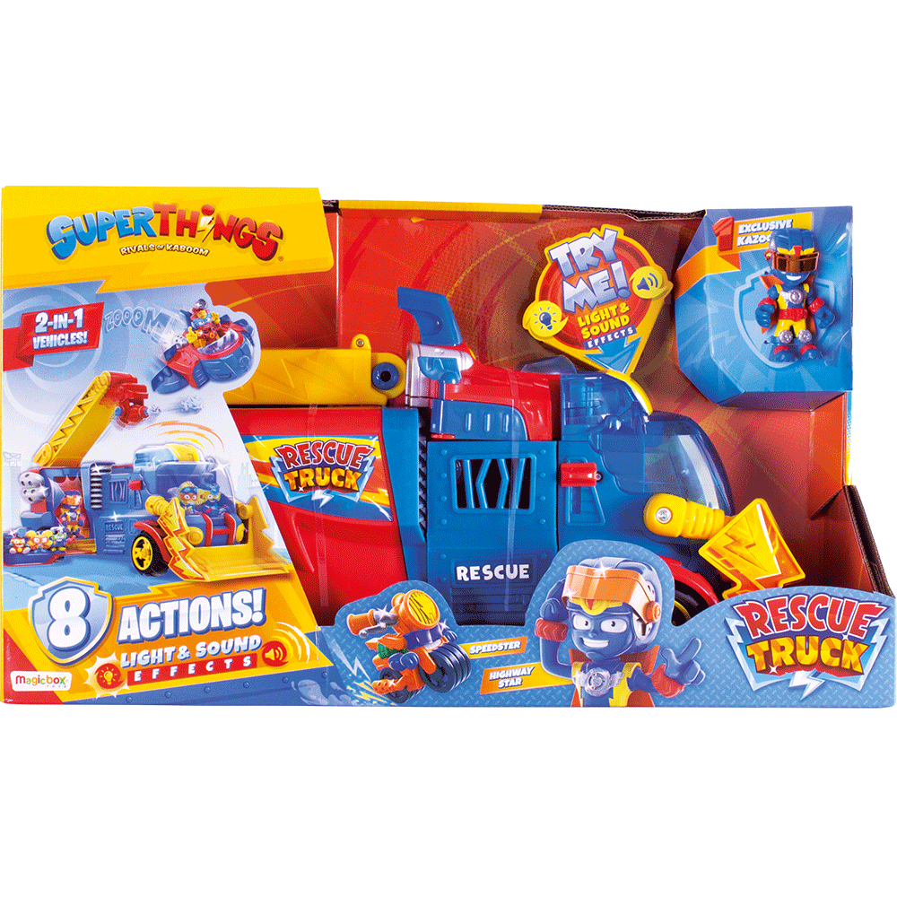 Set figurina SUPERTHINGS Rescue Truck 1100031144, 3 ani+, multicolor