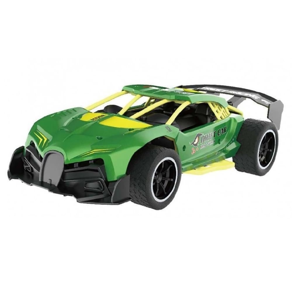 Masinuta cu telecomanda IZ TOYS Drift 1100037579, 3 ani+, verde-negru