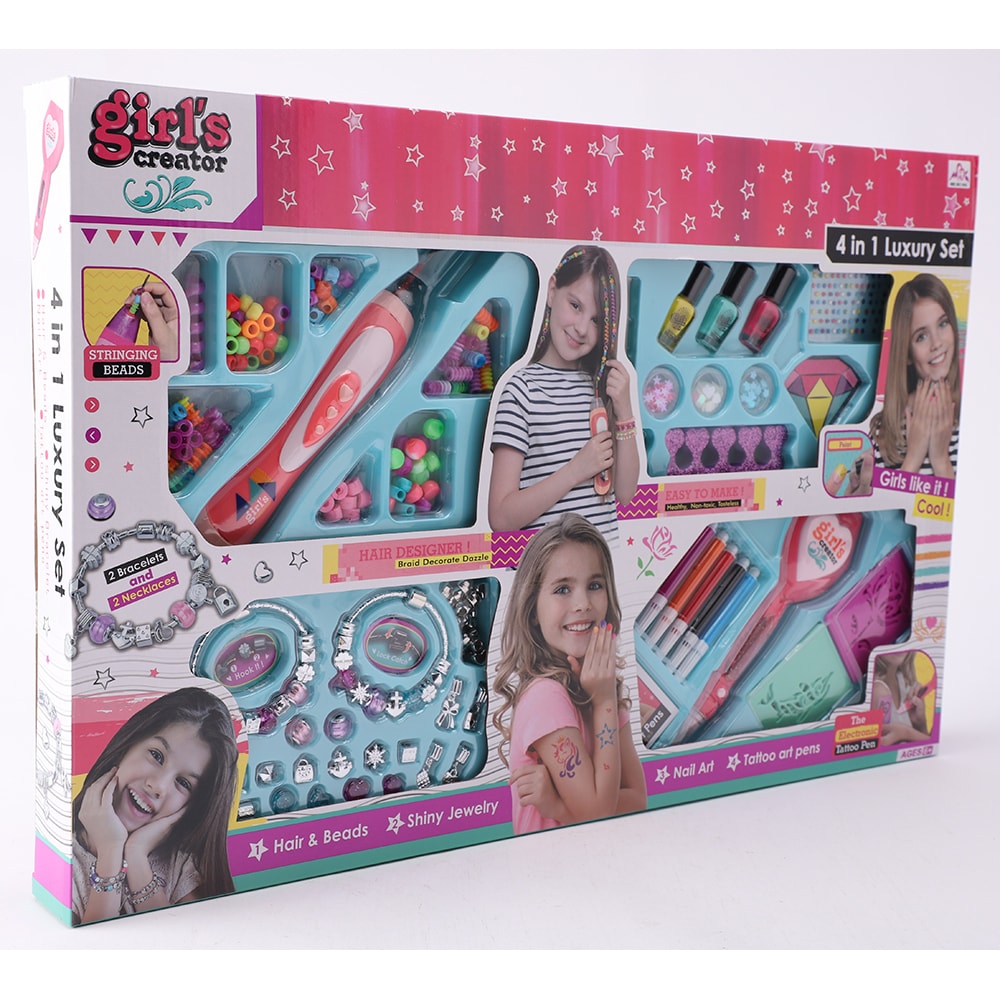 Set infrumusetare 4in1 IZ TOYS Girl's Creator 1100037587, 3 ani+, multicolor