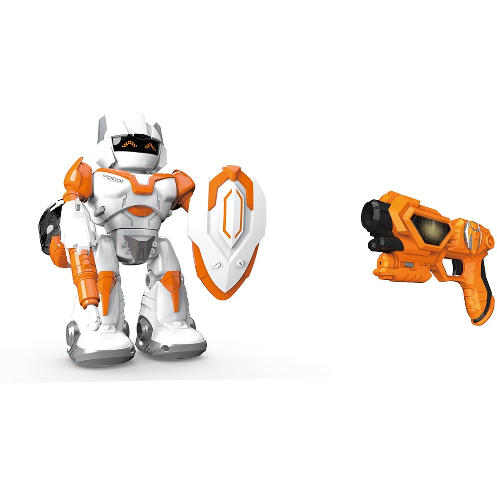 Robot interactiv 3in1 IZ TOYS 1100037593, 3 ani+, alb-portocaliu