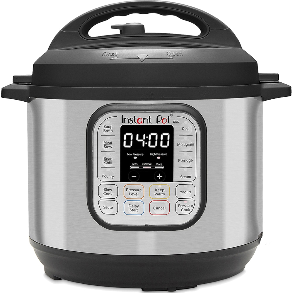 Multicooker INSTANT POT Duo 80 113006101EU, 8l, 1200W, 13 programe, argintiu-negru