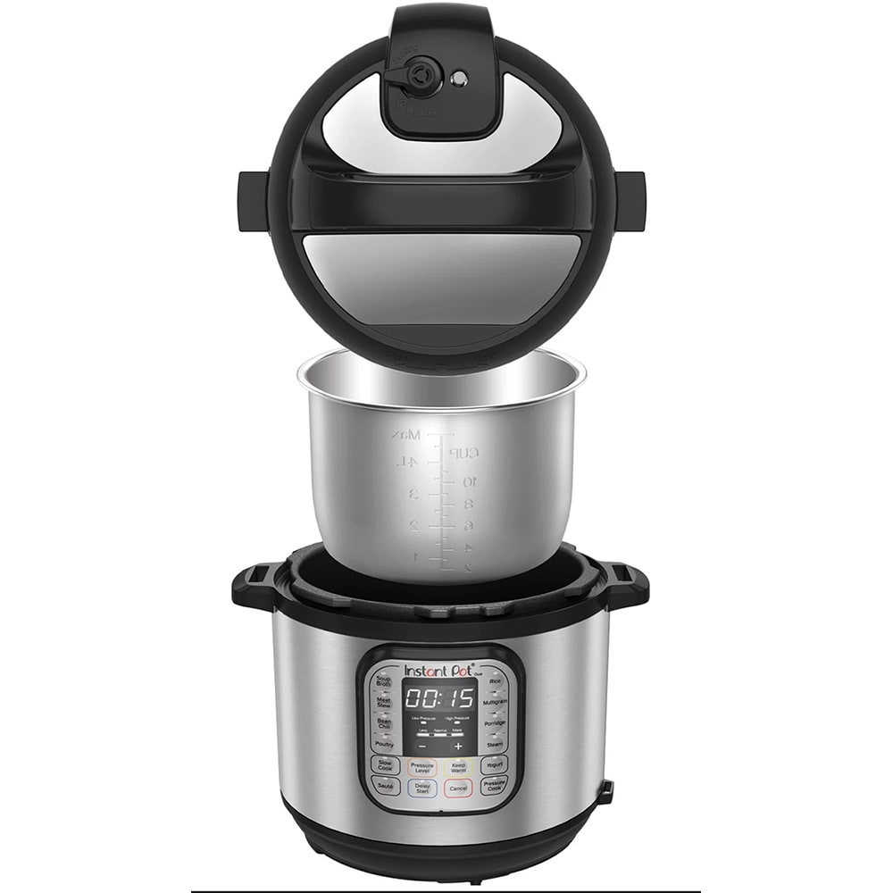Multicooker INSTANT POT Duo 80 113006101EU, 8l, 1200W, 13 programe, argintiu-negru