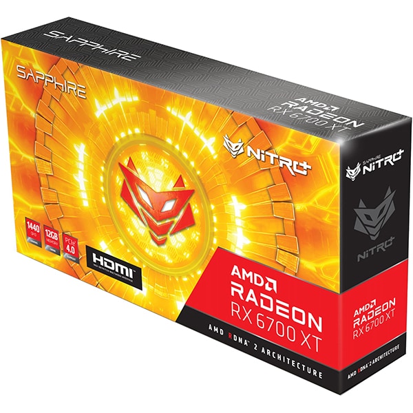 Placa video SAPPHIRE NITRO+ AMD Radeon RX 6700 XT, 12GB GDDR6, 192bit