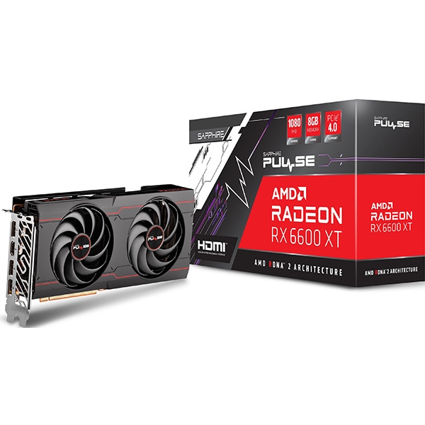 Placa video SAPPHIRE Pulse AMD Radeon RX 6600 XT, 8GB GDDR6, 128bit