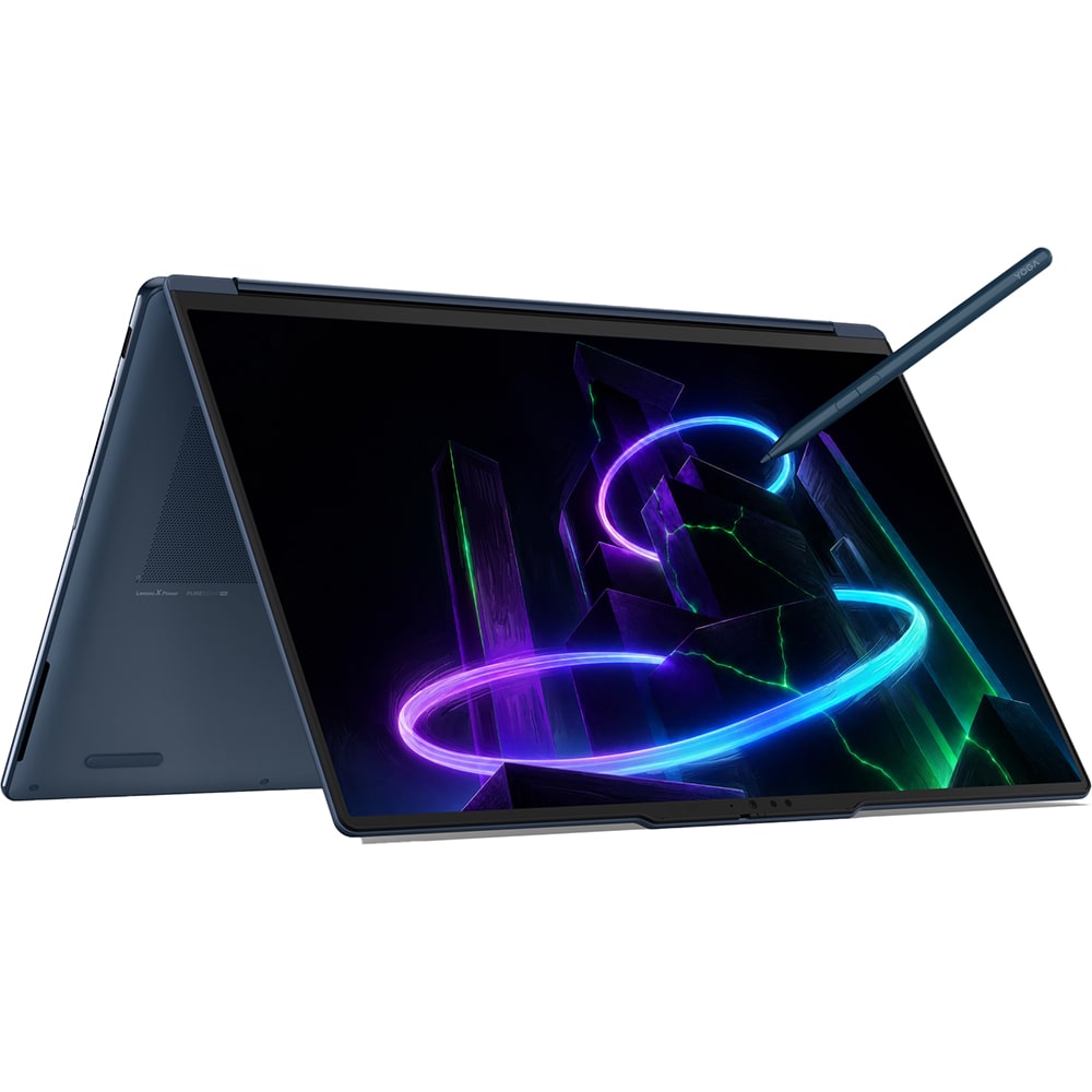 Laptop 2 in 1 LENOVO Yoga 9 16N1X11, NVIDIA RTX Spark pana la 4GHz, 16" 2.8K Touch OLED, 64GB, SSD 1TB, NVIDIA Blackwell RTX 6144-core GPU, Windows 11 Pro, Cosmic bleu