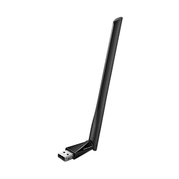 Adaptor USB Wireless MERCUSYS MU6H High-Gain AC650, Dual Band 200 + 433 Mbps, negru