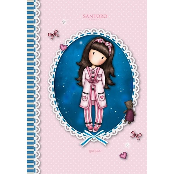 Set 5 notebook SANTORO Gorjuss, dictando, A5, 96 file, legatura capsata, diverse modele