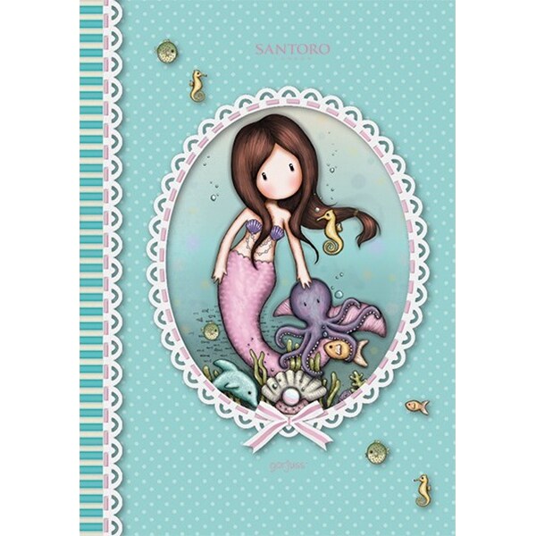 Set 5 notebook SANTORO Gorjuss, matematica, A5, 96 file, legatura capsata, diverse modele