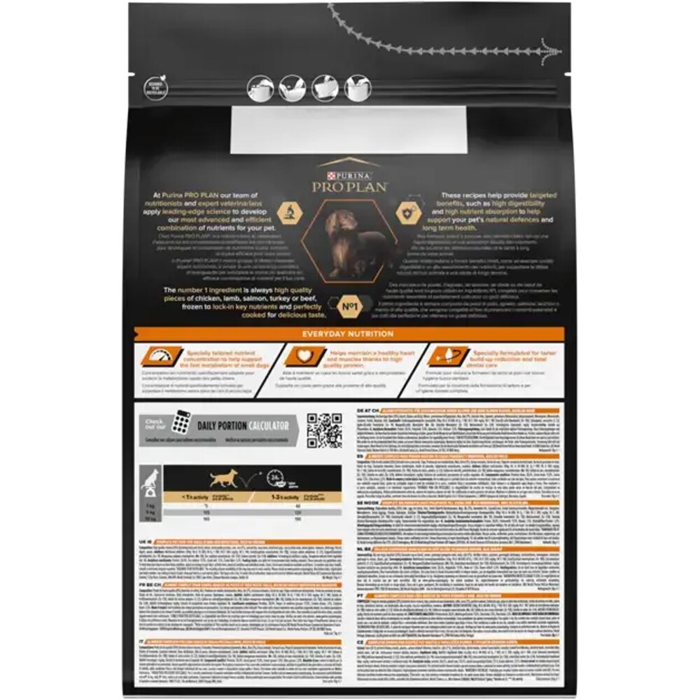 Hrana uscata pentru caini PURINA PRO PLAN Everyday Nutrition, Adult, Pui si Orez, 3 kg