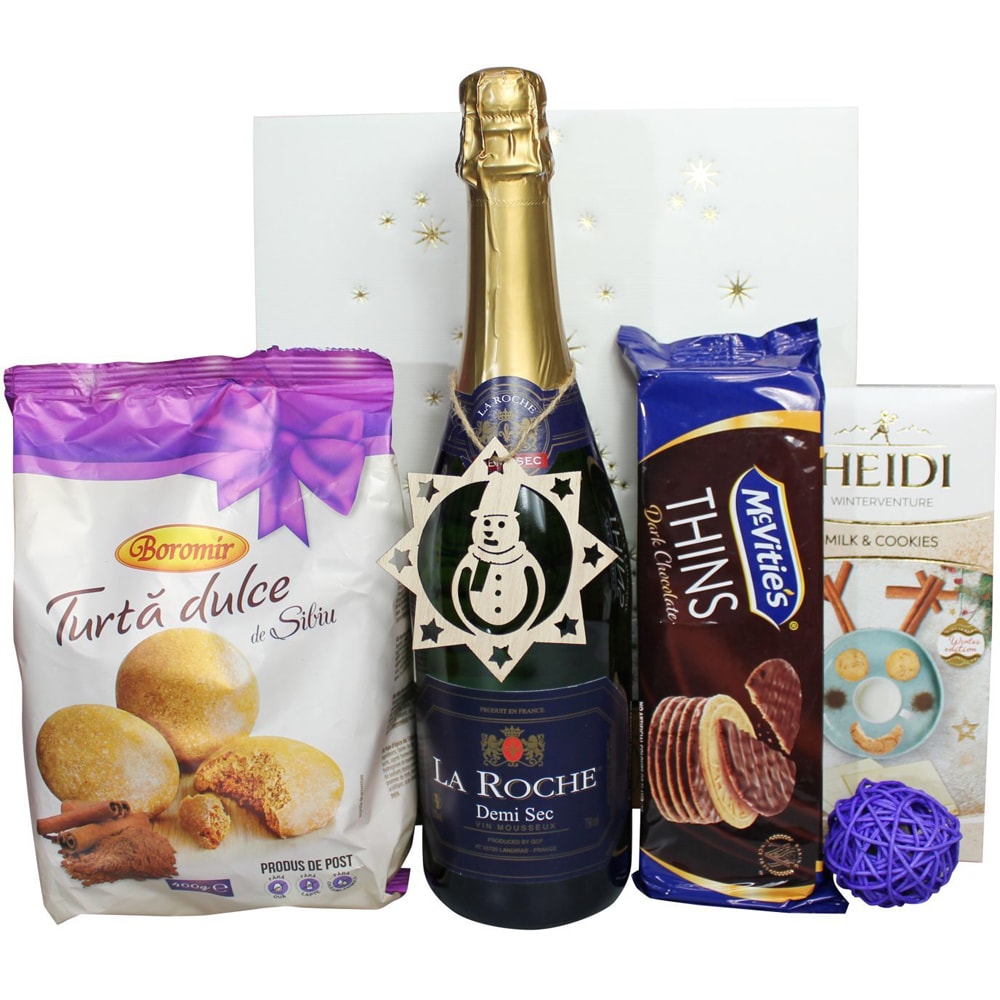 Cadou Craciun LUXURY BASKETS Blue Purple 5BP