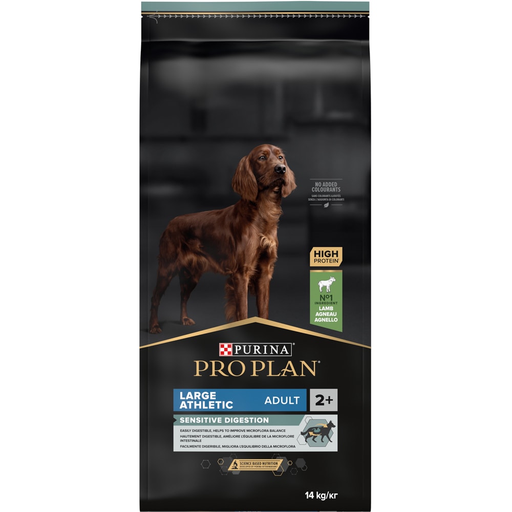 Hrana uscata pentru caini PURINA PRO PLAN Sensitive Digestion Large Athletic, Adult, Miel, 14 kg