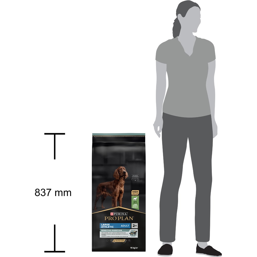 Hrana uscata pentru caini PURINA PRO PLAN Sensitive Digestion Large Athletic, Adult, Miel, 14 kg