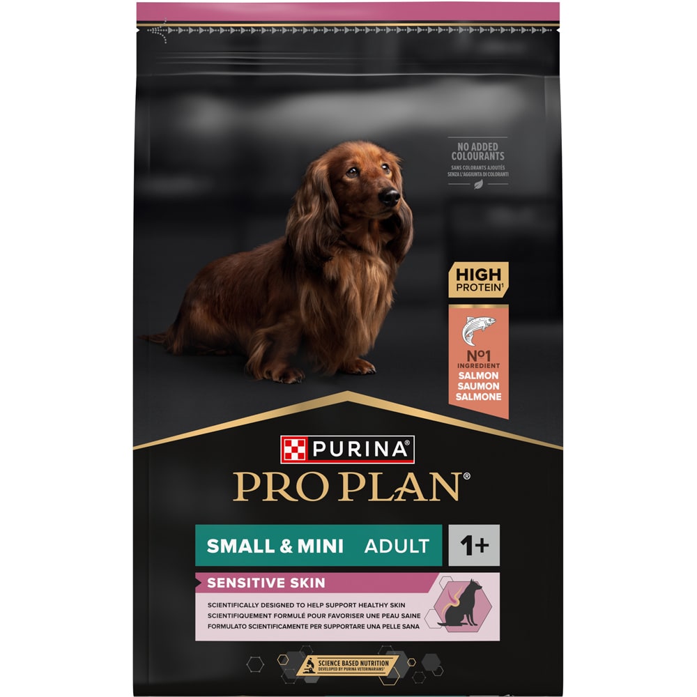 Hrana uscata pentru caini PURINA PRO PLAN Sensitive Skin Small & Mini, Adult, Somon, 7 kg