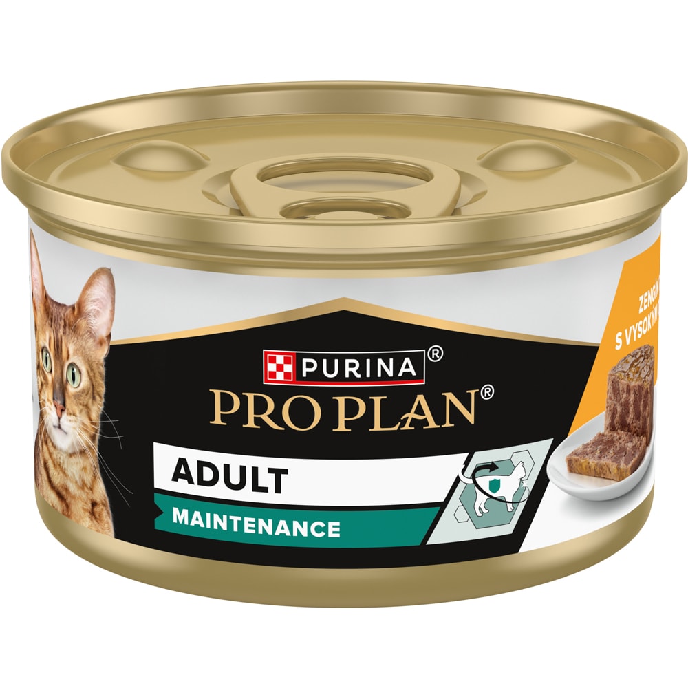 Hrana umeda pentru pisici PURINA PRO PLAN Maintenance, Adult, Pui, 24 x 85 g