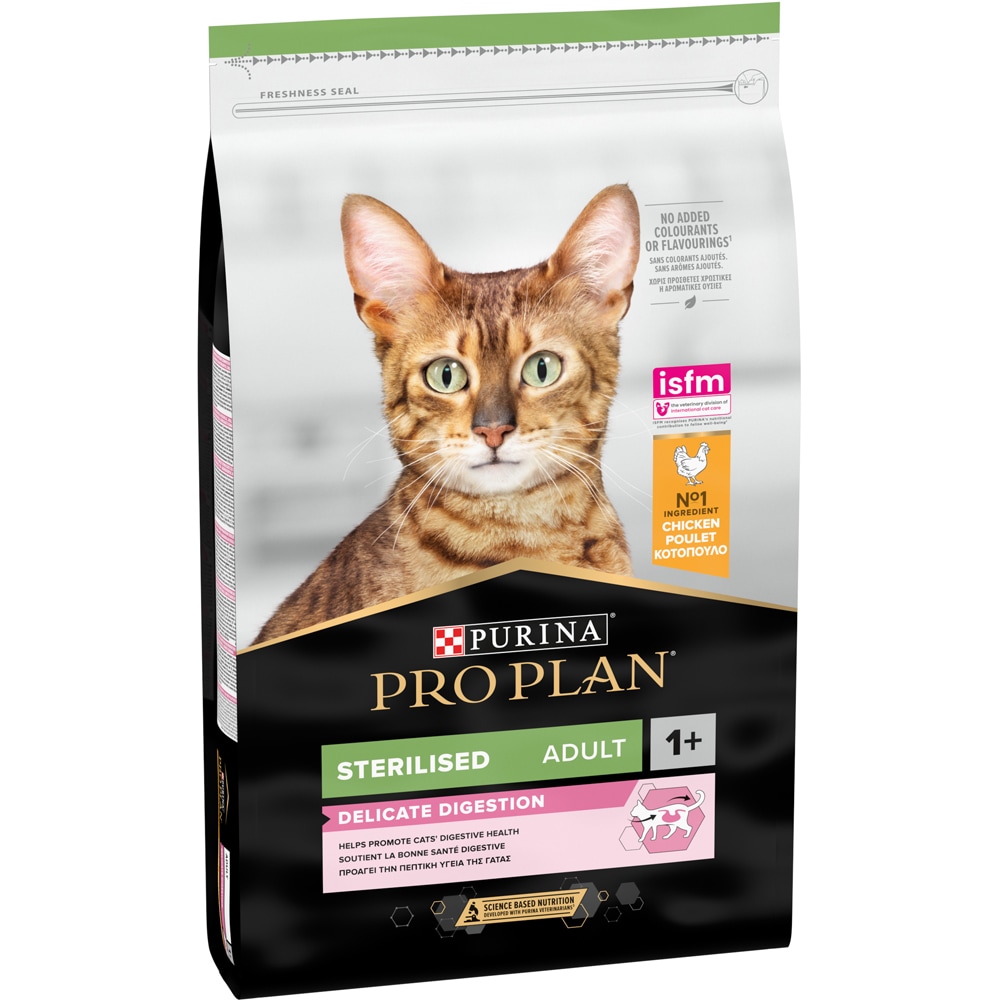 Hrana uscata pentru pisici PURINA PRO PLAN Delicate Digestion Sterilised, Adult, Pui, 10 kg