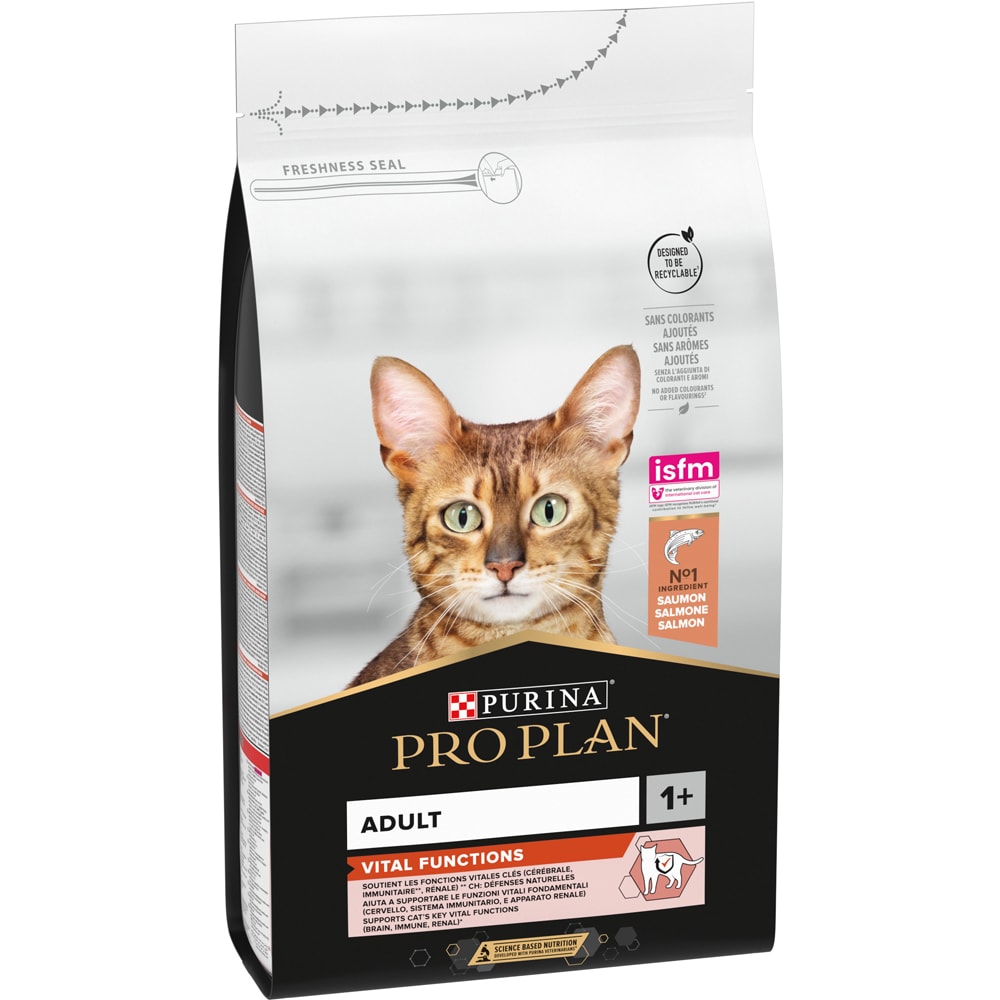 Hrana uscata pentru pisici PURINA PRO PLAN Vital Functions, Adult, Somon, 1.5 kg
