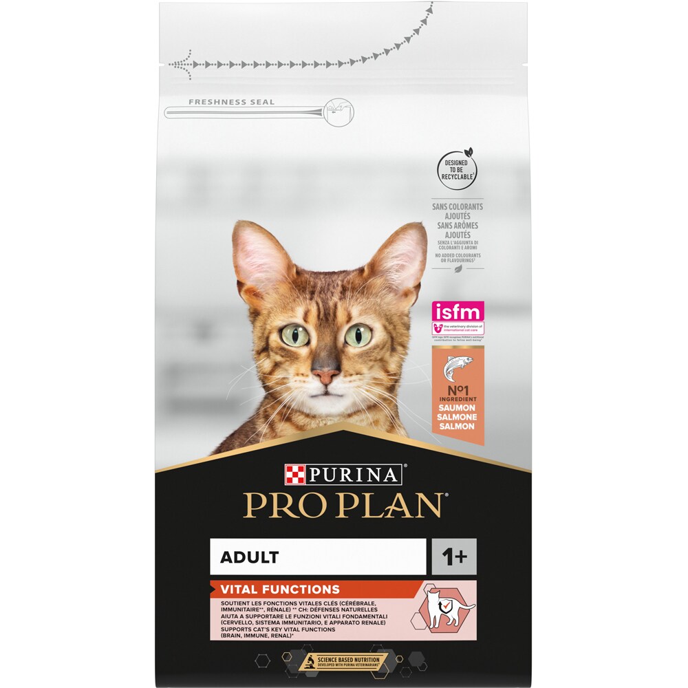 Hrana uscata pentru pisici PURINA PRO PLAN Vital Functions, Adult, Somon, 1.5 kg