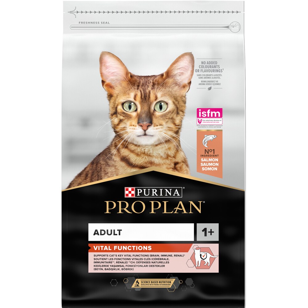 Hrana uscata pentru pisici PURINA PRO PLAN Vital Functions, Adult, Somon, 10 kg
