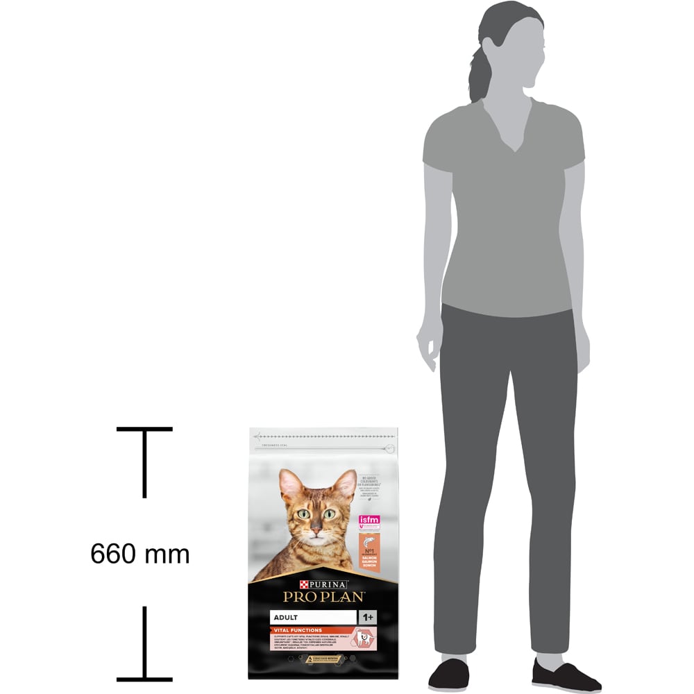 Hrana uscata pentru pisici PURINA PRO PLAN Vital Functions, Adult, Somon, 10 kg